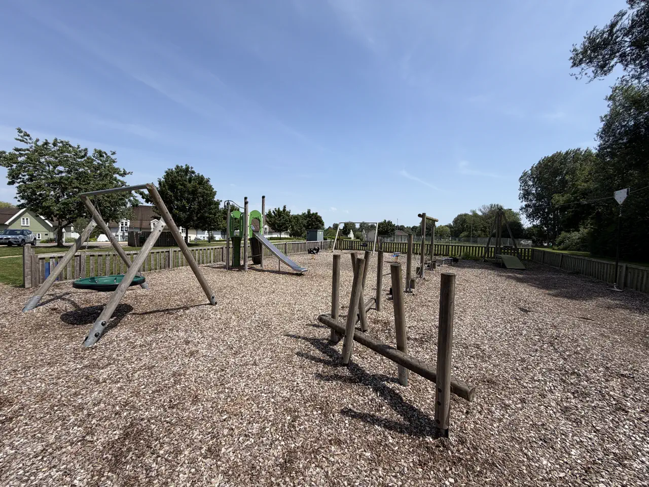 Play equipment at the children's playground