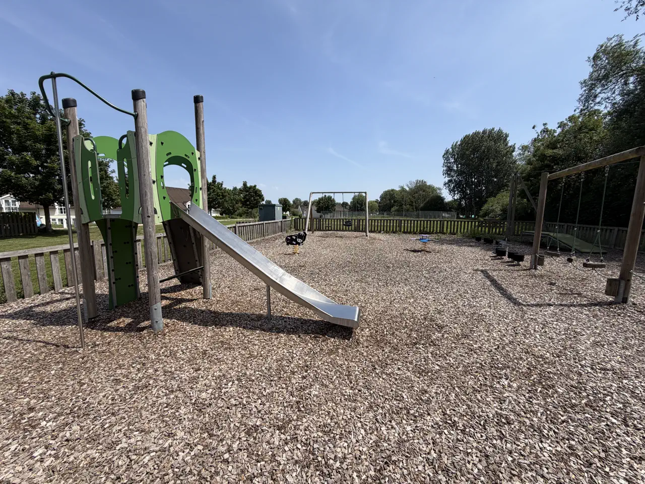 Children's play equipment at the on-site playground