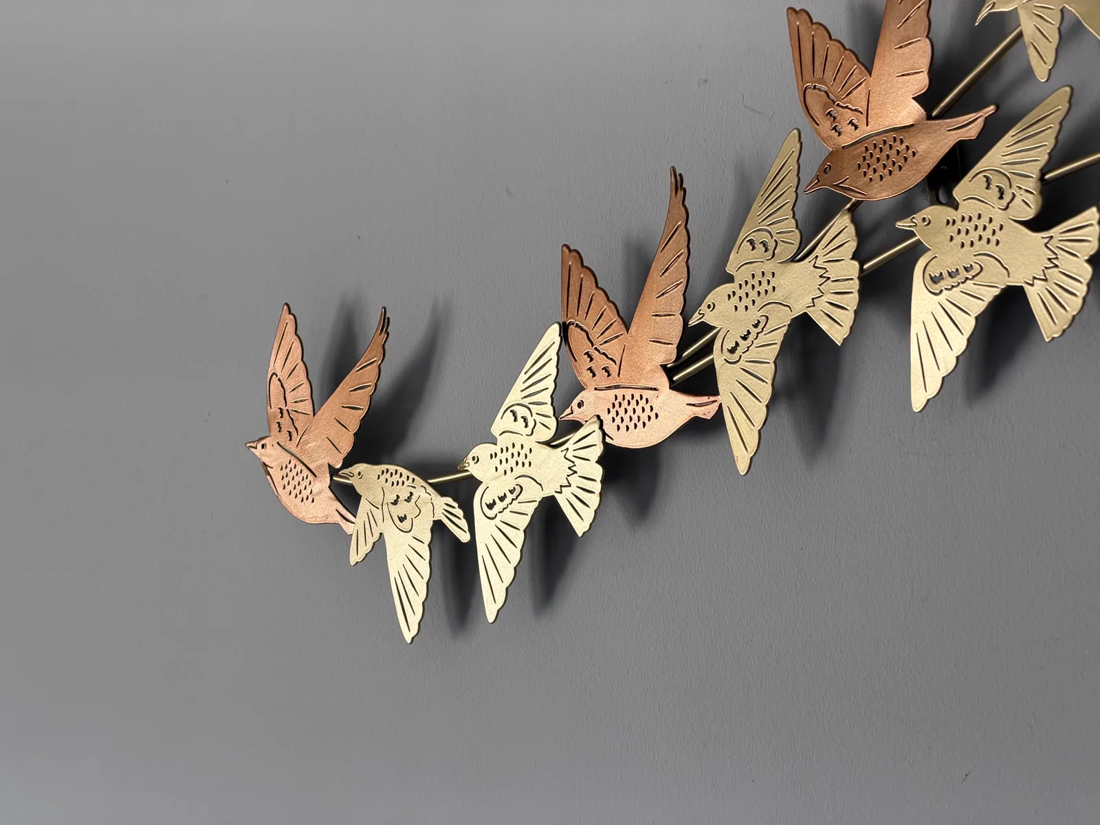 A bird motif styling detail in Bedroom 3 at Grey Heron Lodge